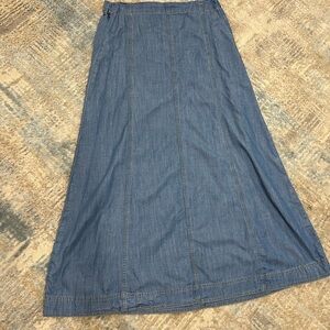 Denim Maxi Skirt